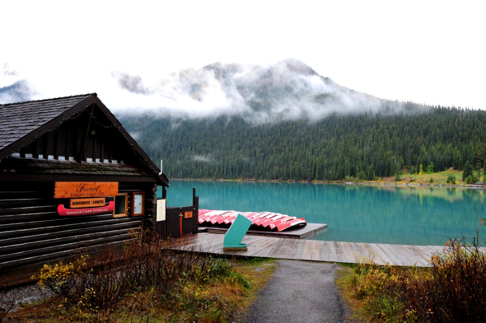 Brown Shed Near Lake