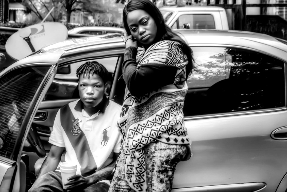 Grayscale Photography Of Man And Woman