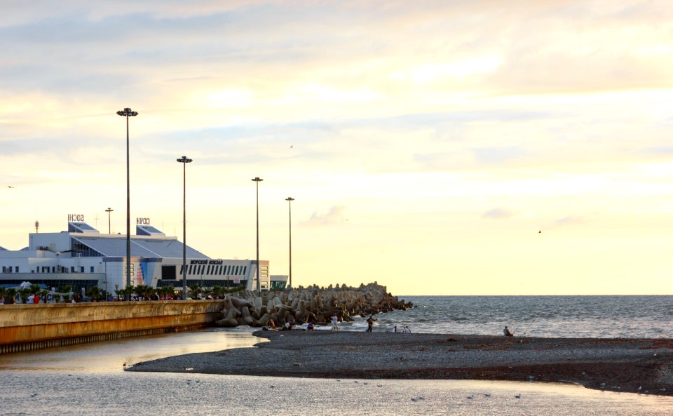 Scenic View Of The Beach photo