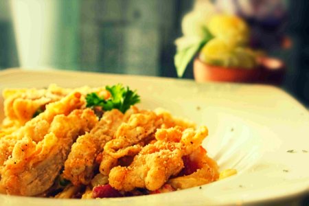Cooked Fish Fillet On Plate