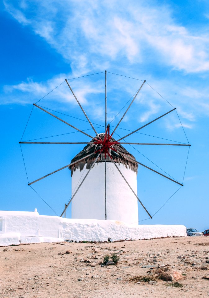 Photo Of Black And White Windmill