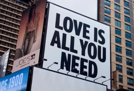 Love Is All You Need Signage photo