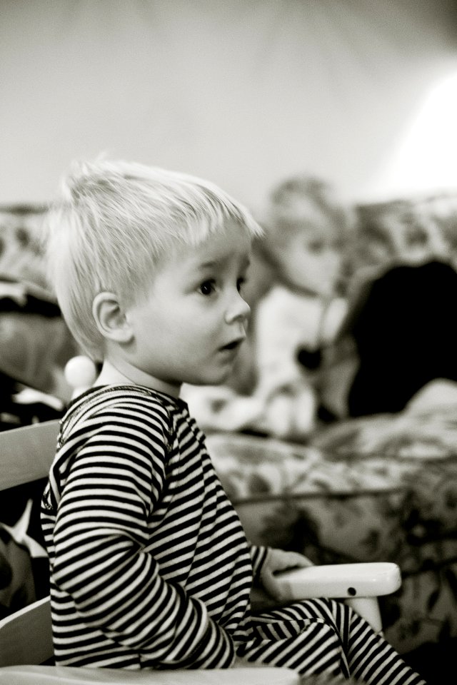 Adorable Baby Black-and-white