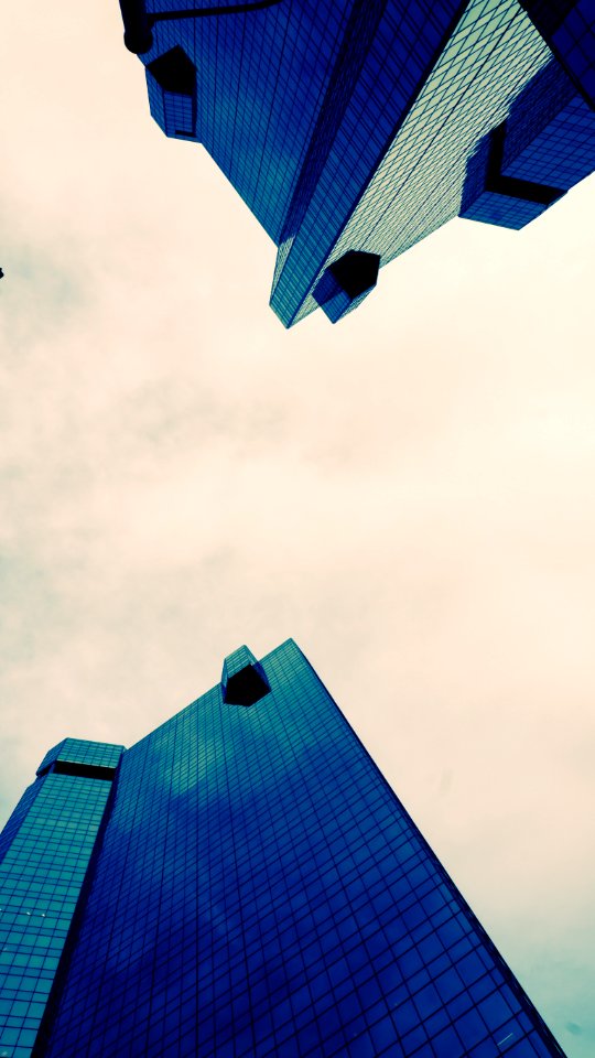 Black Tinted Glass High-rise Building Low Angle Photography