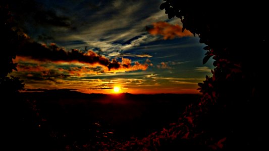 Silhouette Photo Of Sunset photo