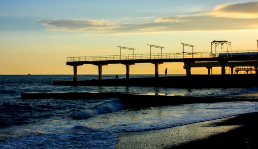 Silhouette Of Pier