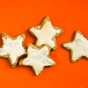 Four Star Shaped Cookies photo