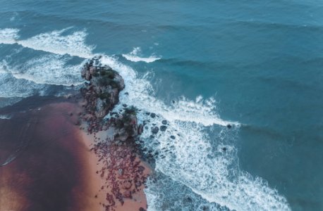 Aerial View Of Ocean photo