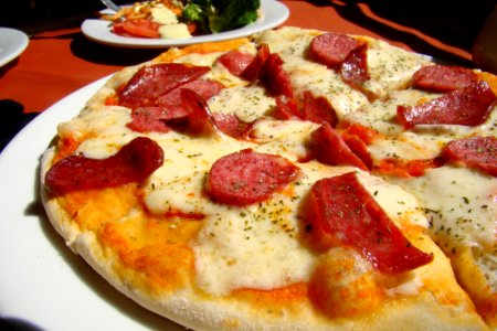 Baked Pepperoni Pizza photo