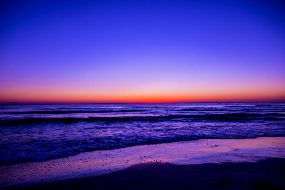 Scenic View Of Ocean During Dawn