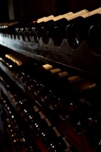Cellar With Wine Bottles