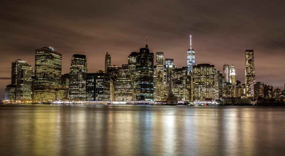 Photography Of Illuminated Buildings During Night Time photo