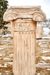 Beige Concrete Pillar