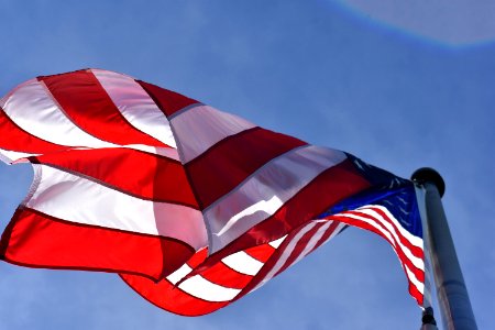Low Angle Photography Of American Flag photo