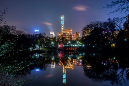 Panoramic Photo Of City Skyline photo
