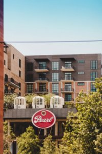 Brown And White Pearl Building photo