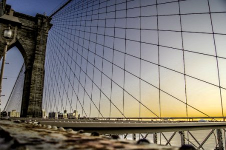 Low Angle Photography Of Brooklyn Bridge photo