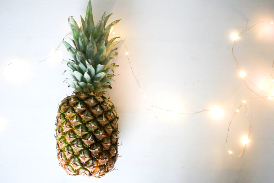 Pineapple On White Surface