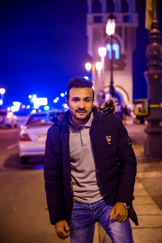 Man In Black Parka Coat