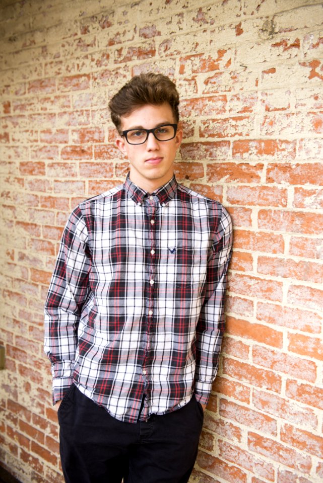 Man Wearing Plaid Dress Shirt photo