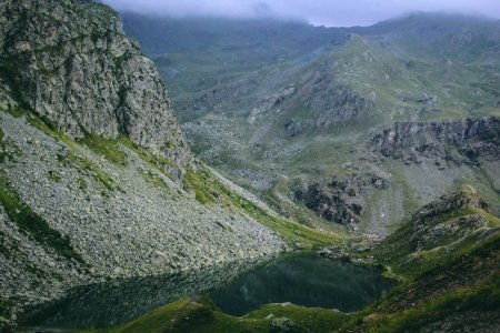 Green And Gray Mountain
