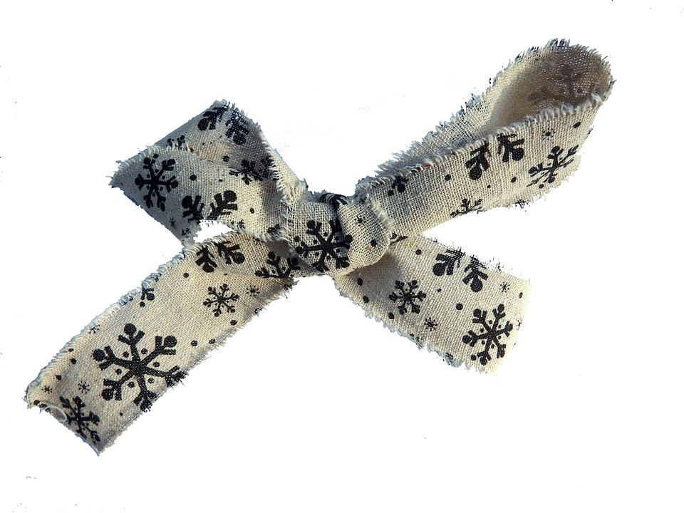 Textile gift snowflake