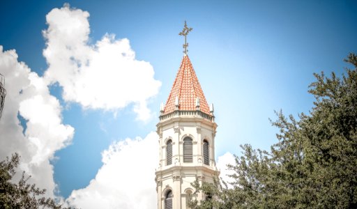 White Concrete Cross Tower