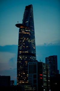 High Rise Concrete Building During Dawn photo