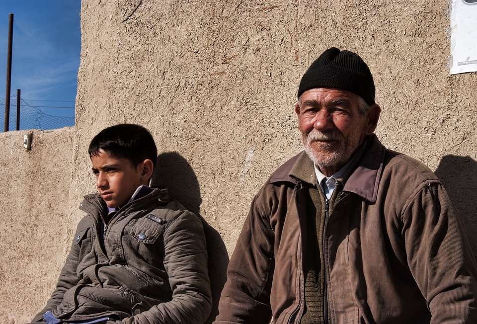 Farmer grandson people