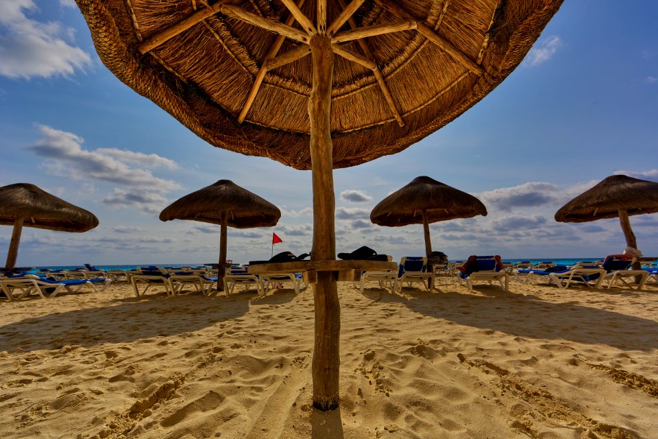 Photo Of Mushroom Hut At The Beach
