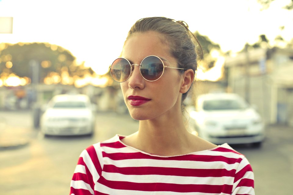 Portrait Of A Woman In The Street