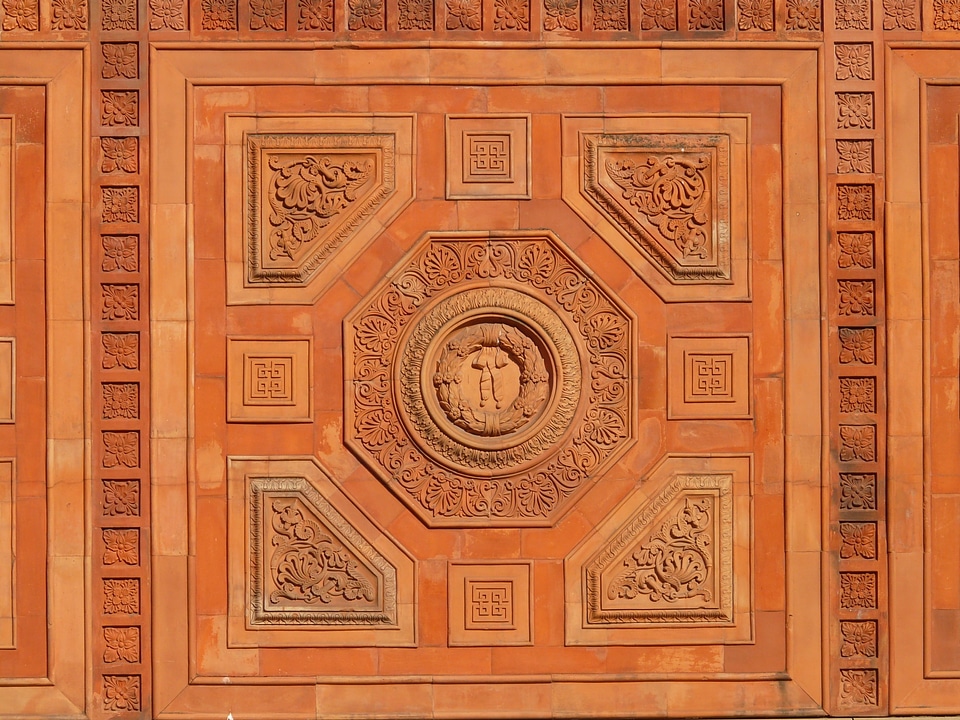 Pattern symbolism sand stone