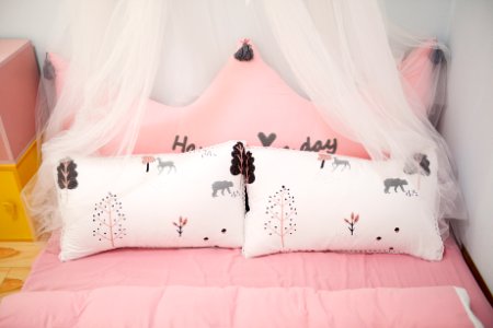 Photo Of Two Pillows On The Bed photo