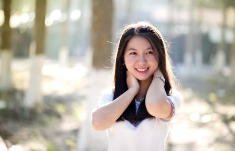Close-Up Photography Of Asian Woman Smiling photo