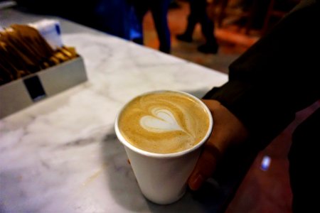Espresso Coffee On White Cup