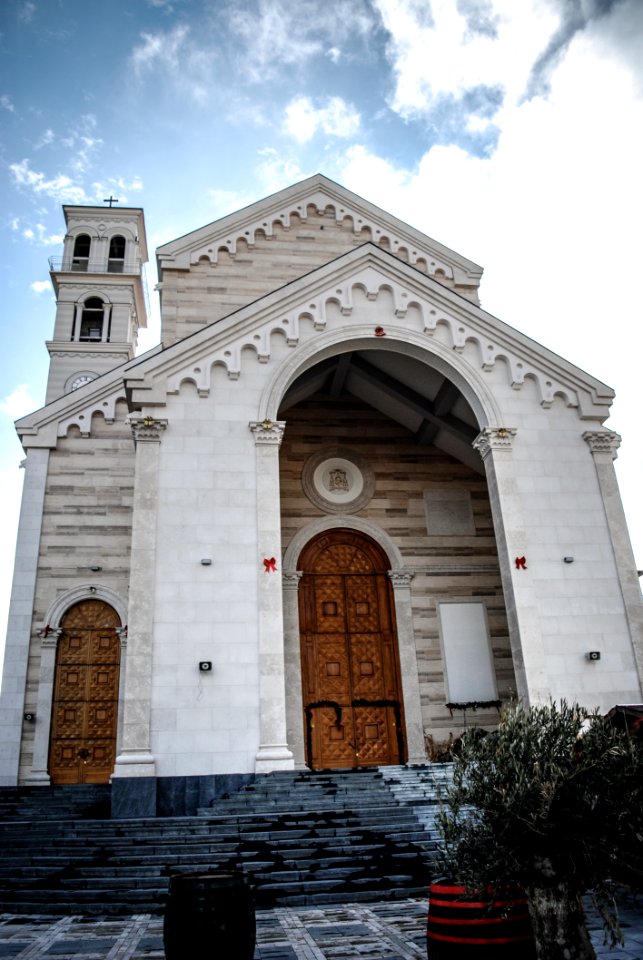 White Concrete Church