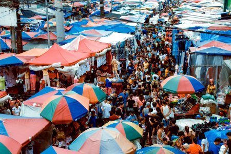 Photo Of Crowd Of People In The Market photo