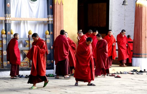 Men Wearing Red Robe