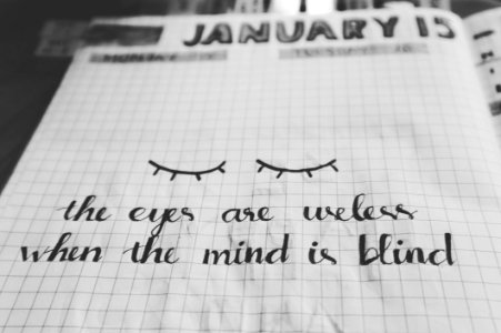 White And Black Text