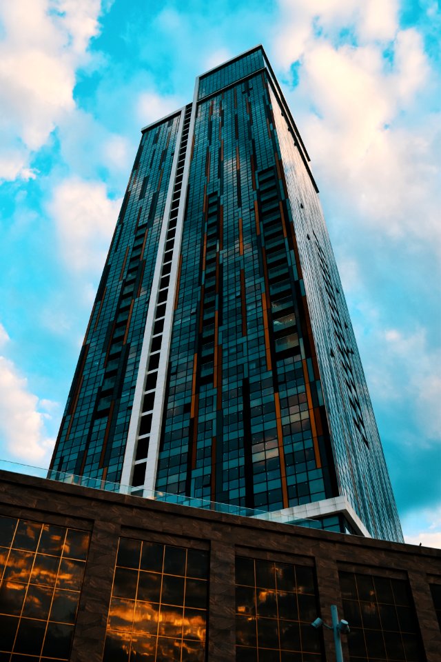Black And White Concrete Building