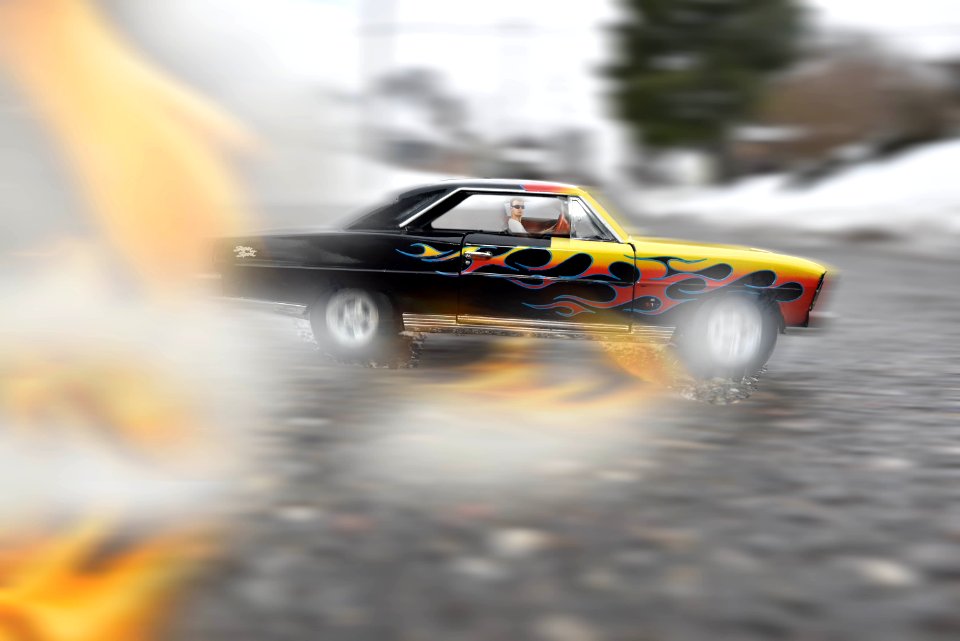 Red And Yellow Coupe