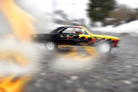 Red And Yellow Coupe