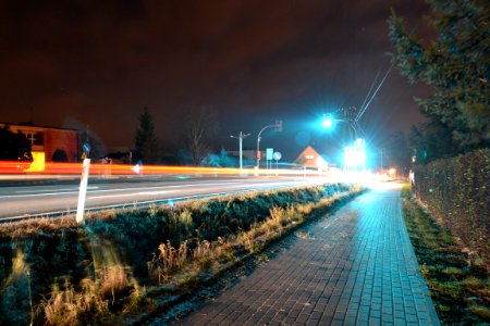 Long Exposure Of Cars