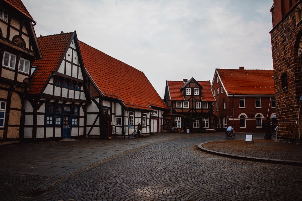 Brown And White Wooden Houses