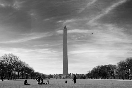 Grayscale Photo Of Lincoln Monument photo