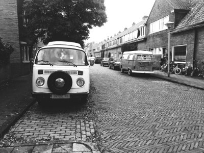 Monochrome Photo Of The Street photo