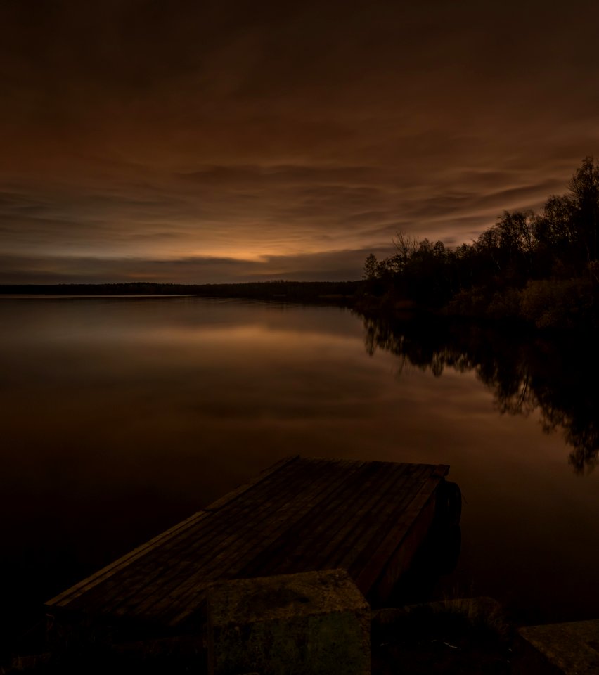 Sepia Photography Of Lake