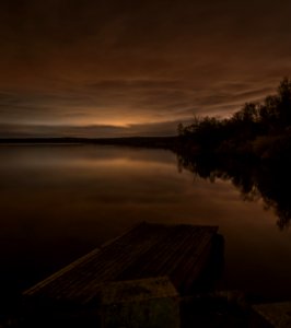 Sepia Photography Of Lake