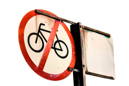 No Bicycles Allowed Signage photo