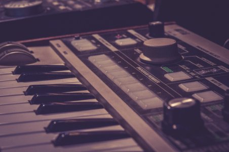 White And Black Electronic Piano